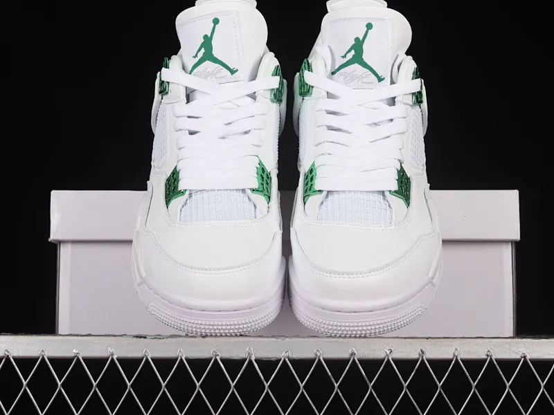 All Categories Air Jordan Jordan Series Basketball Shoes Air Jordan 4 Air Jordan 4 "Pine Green" AJ4 Joe 4 White Green First Layer Authentic Standard CT8527-113